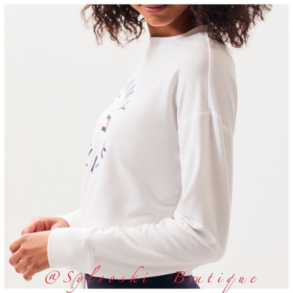 🔥 Tommy Hilfiger Drawcord Sweatshirt NWT - Picture 3 of 4